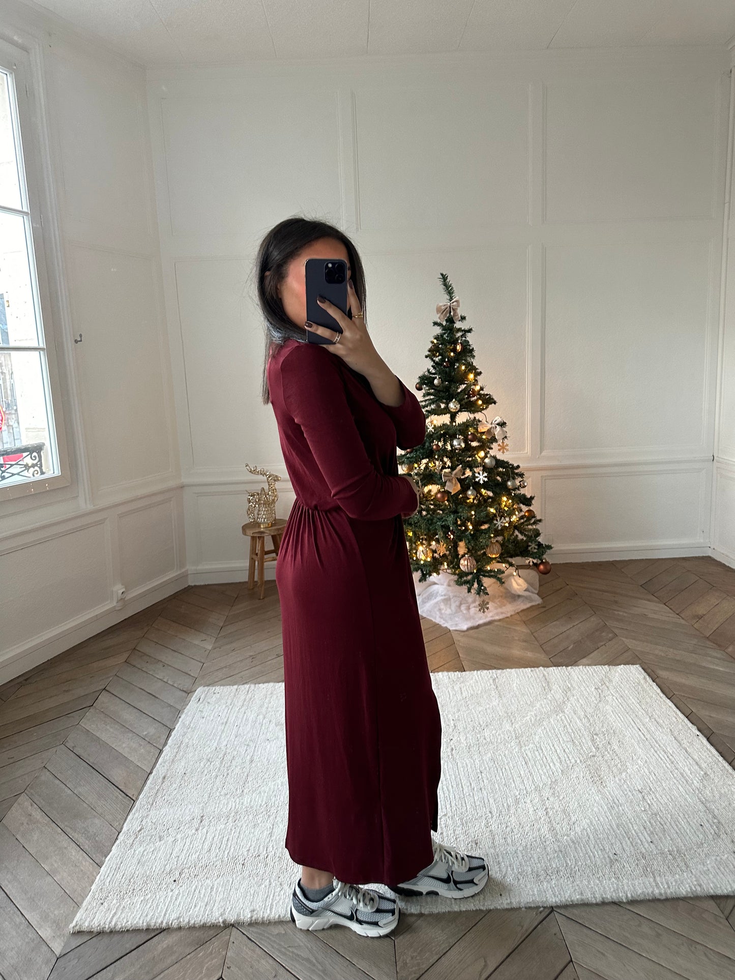 Robe Laura - bordeaux