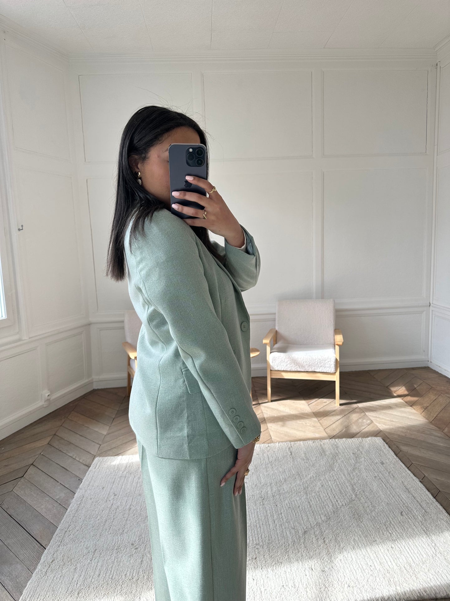 Blazer Tania - vert d'eau