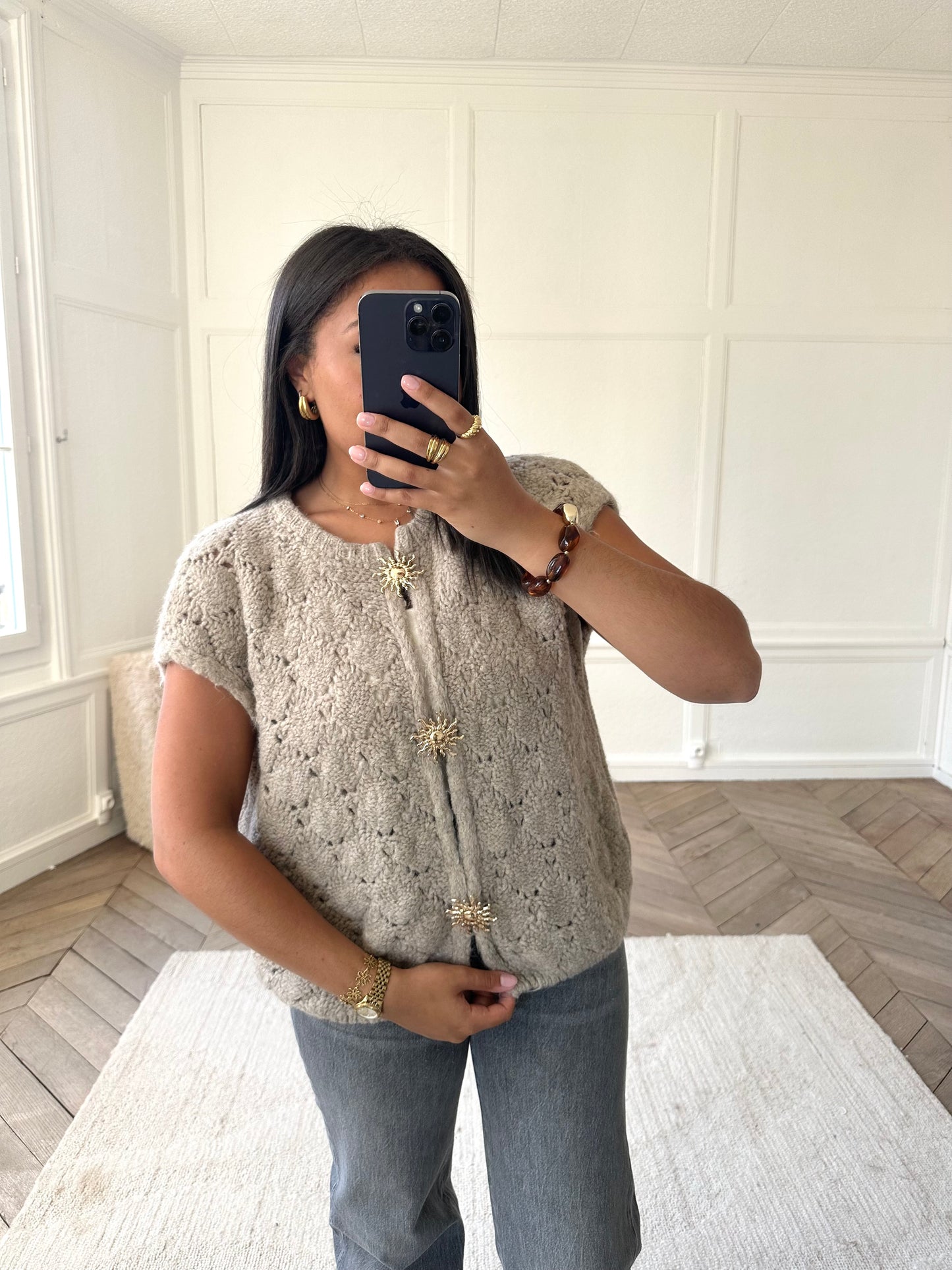 Gilet Soleya modulable - beige