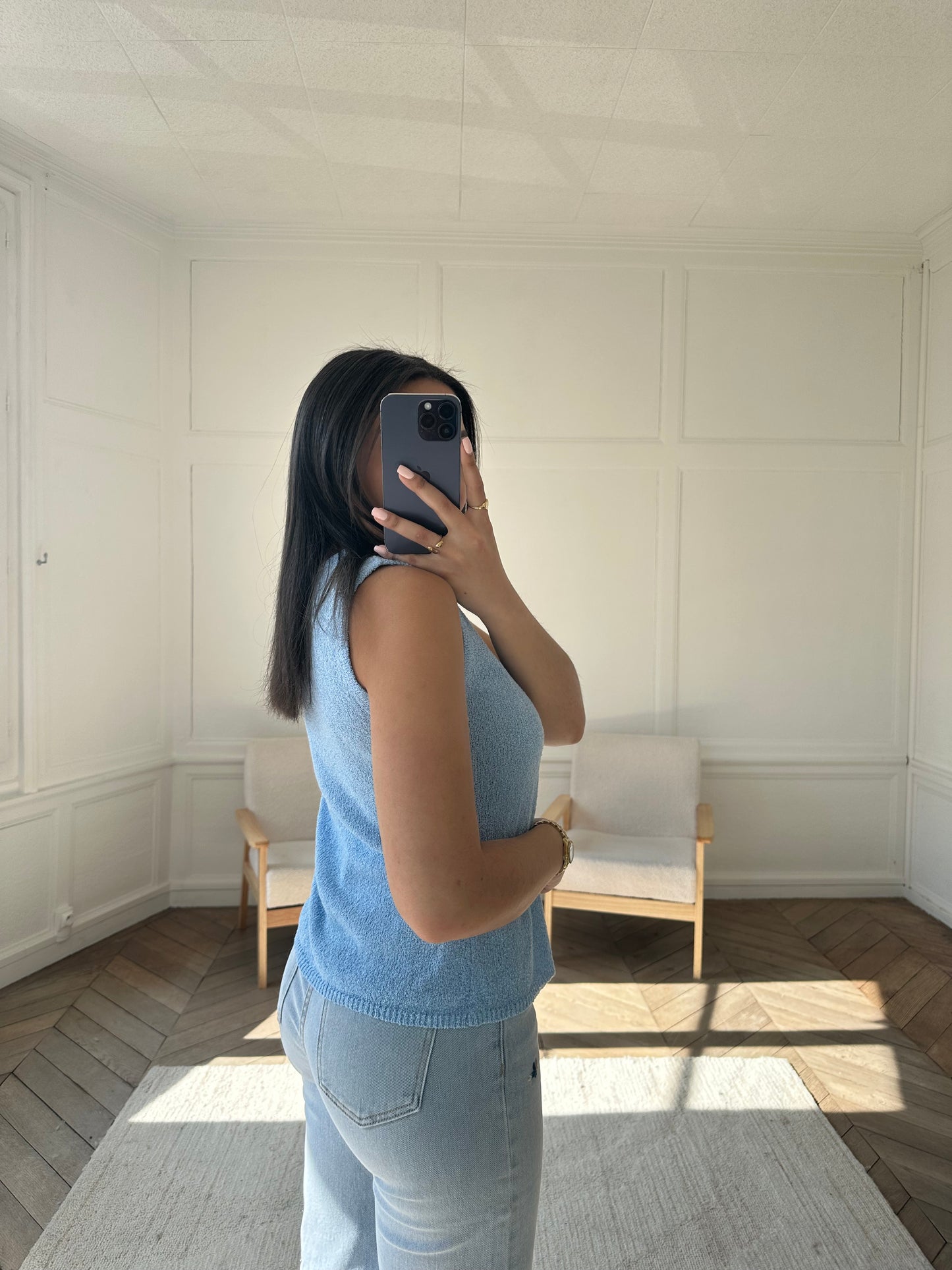 Gilet sans manches Rosa - bleu