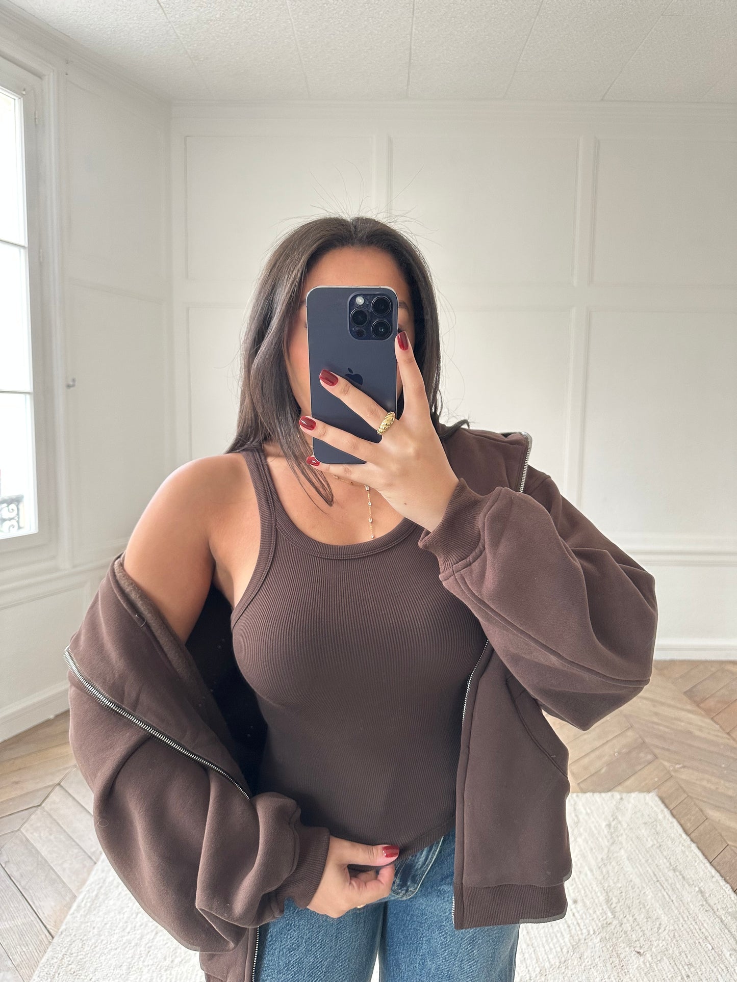 Débardeur basique - marron