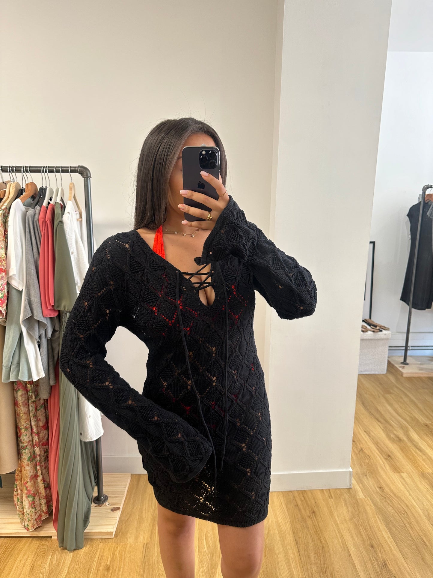 Robe de plage - noir