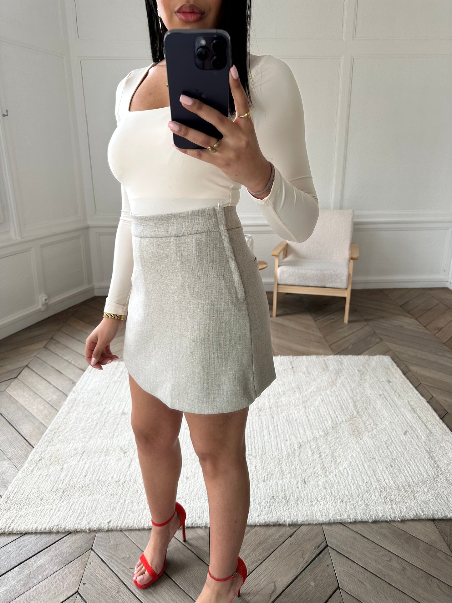 Jupe-short Tania - beige