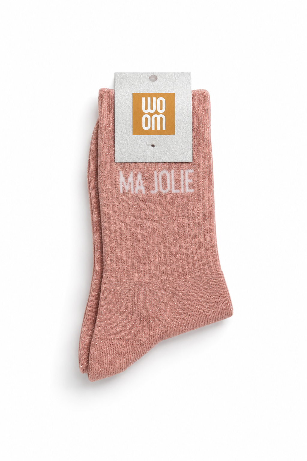 Chaussettes à paillettes - ma jolie - rose
