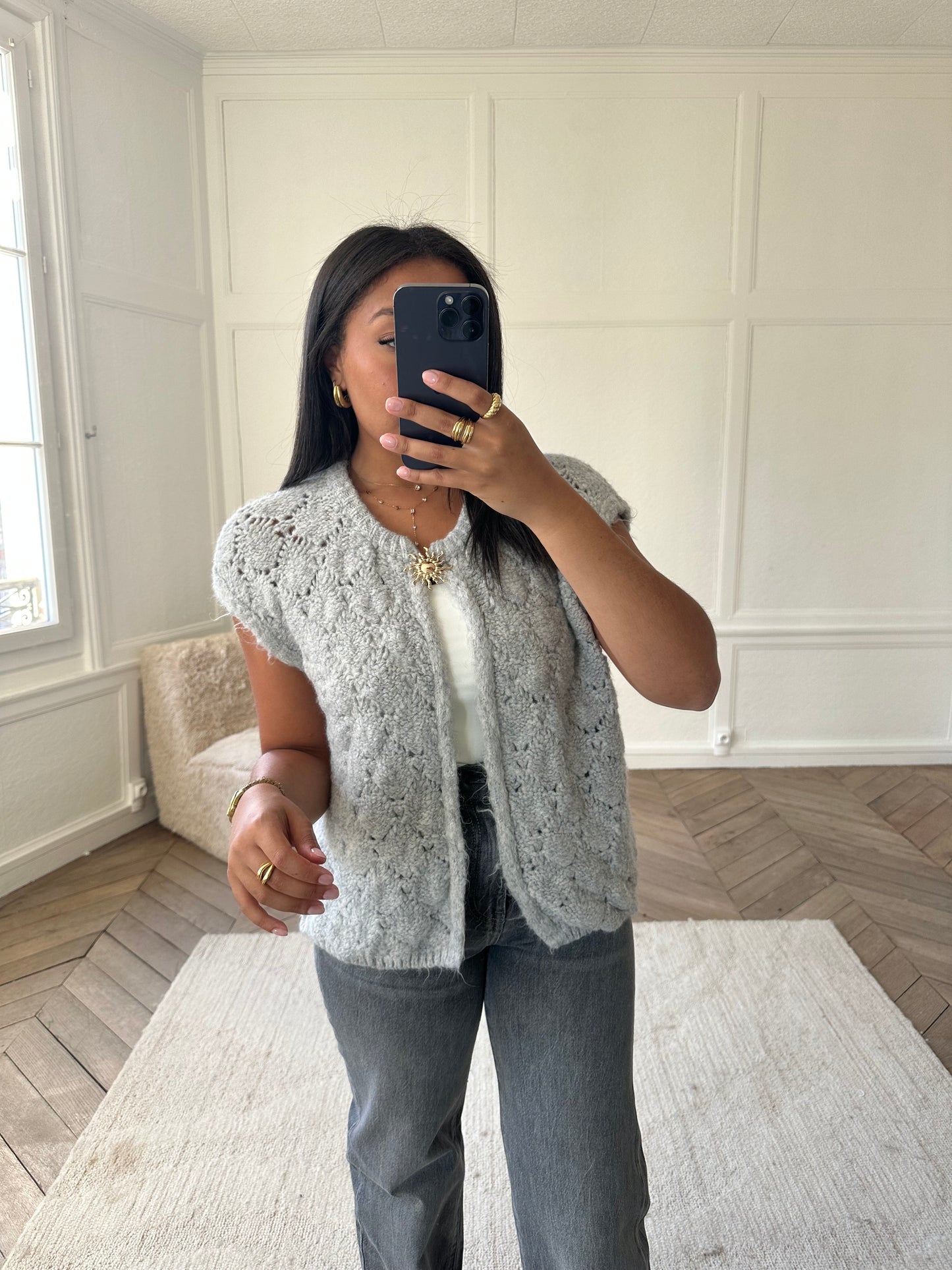 Gilet Soleya modulable - gris