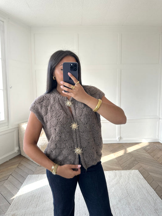 Gilet Soleya modulable - choco