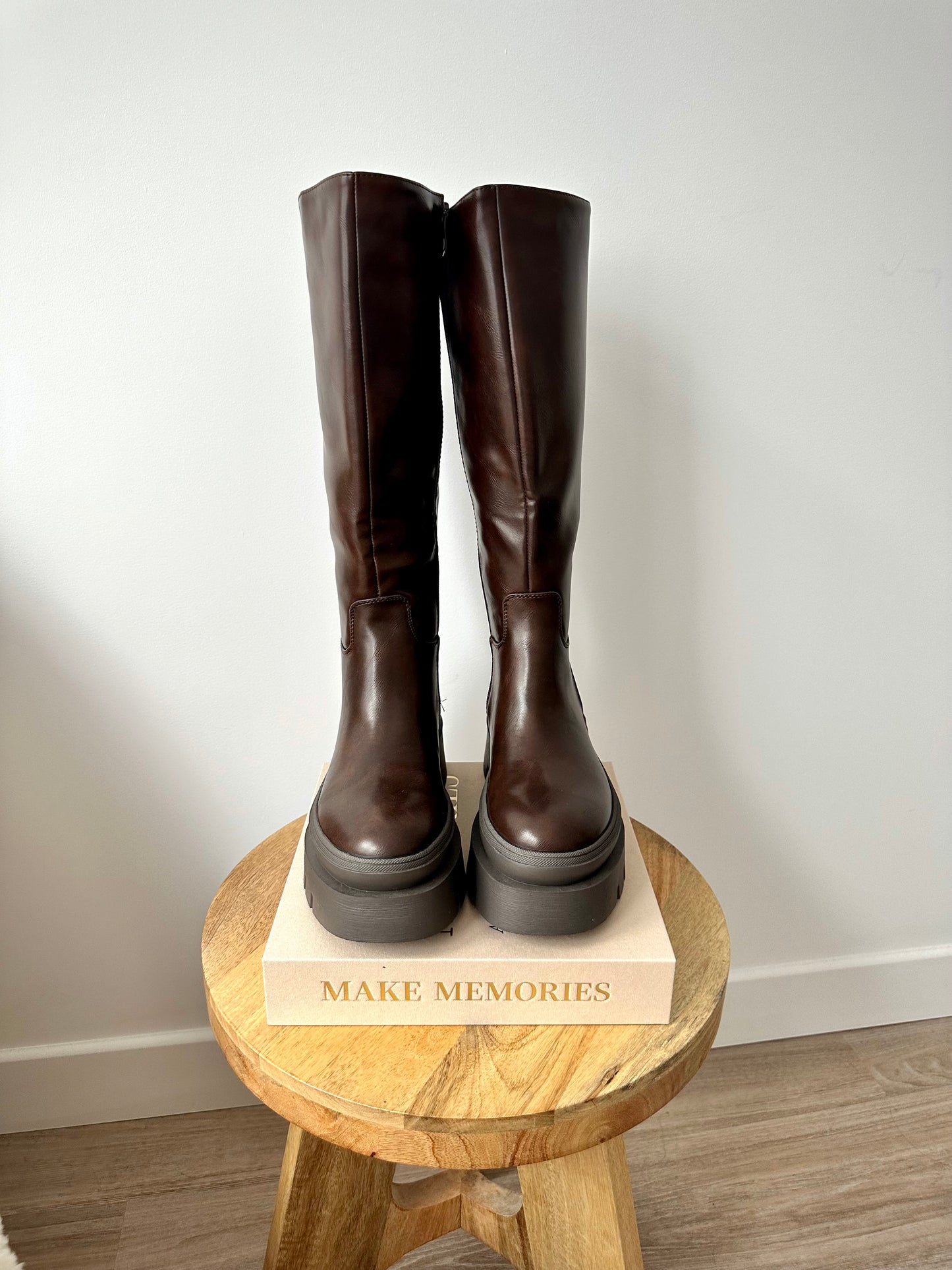 Bottes à semelles épaisses - marron