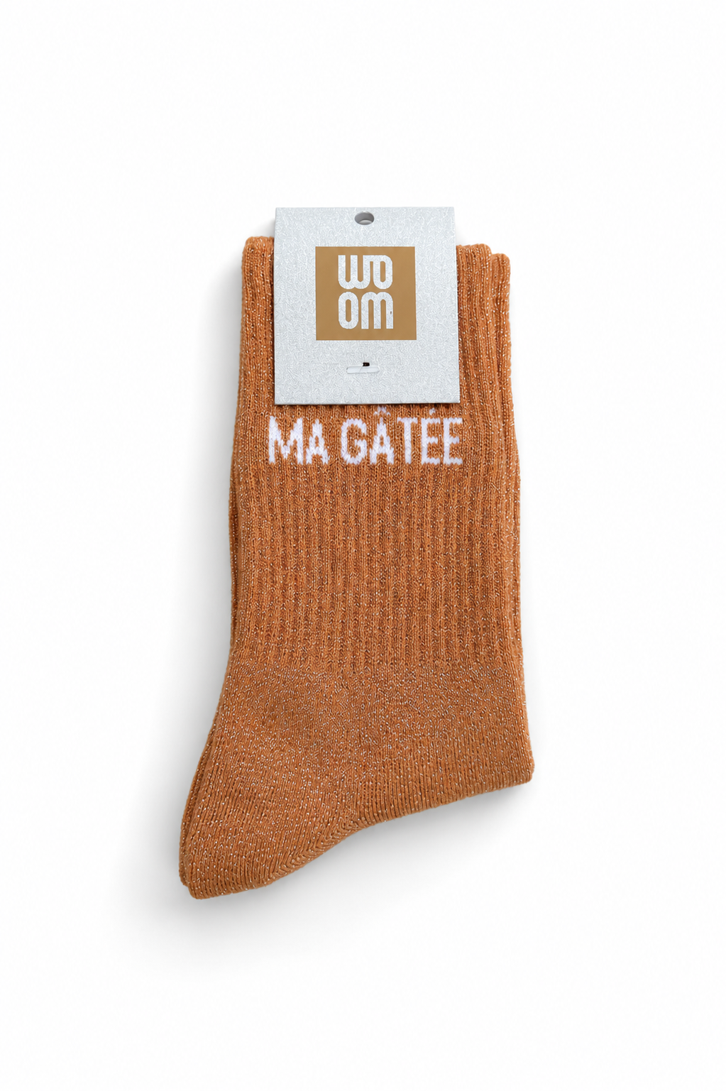 Chaussettes à paillettes - ma gâtée - orange