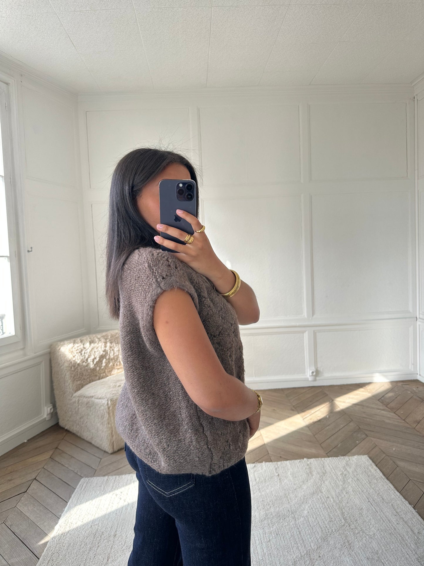 Gilet Soleya modulable - choco