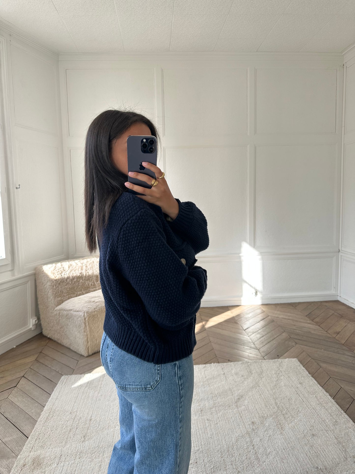 Veste gros gilet - marine