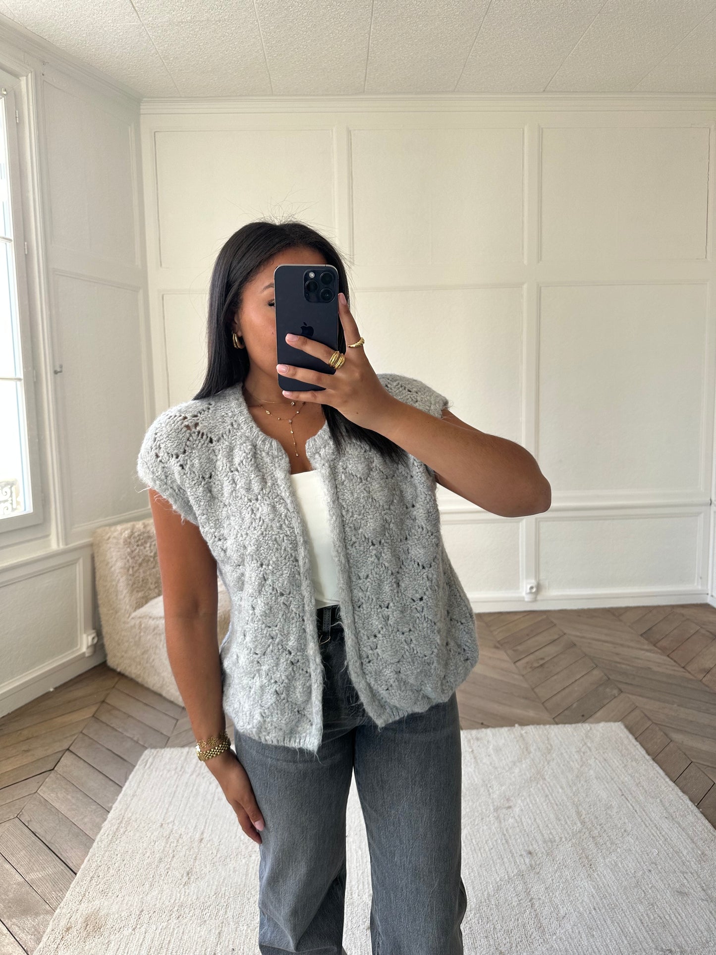 Gilet Soleya modulable - gris