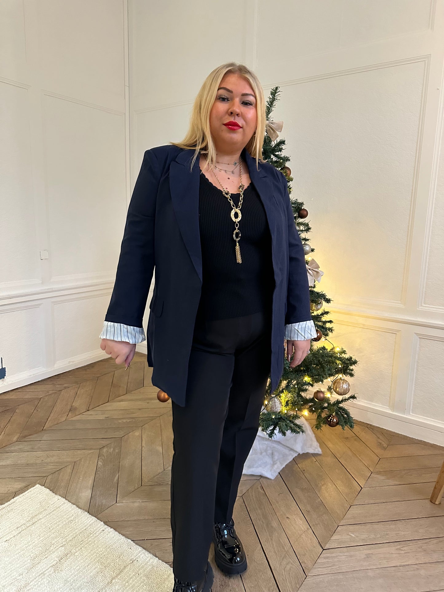 Pantalon taille haute noir - Curvy