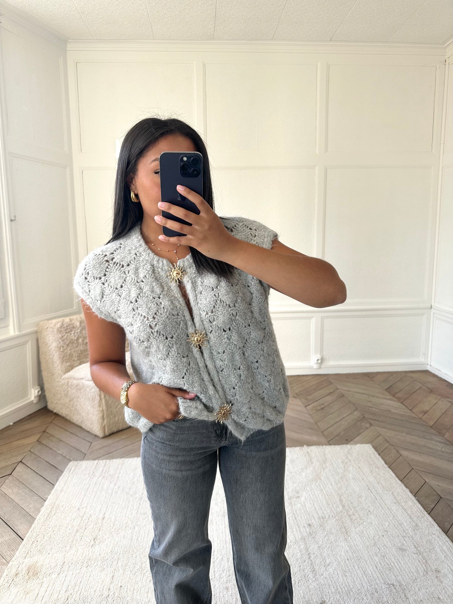 Gilet Soleya modulable - gris