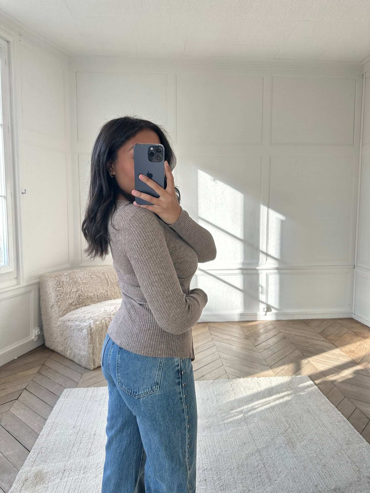 Top en maille Kella - taupe