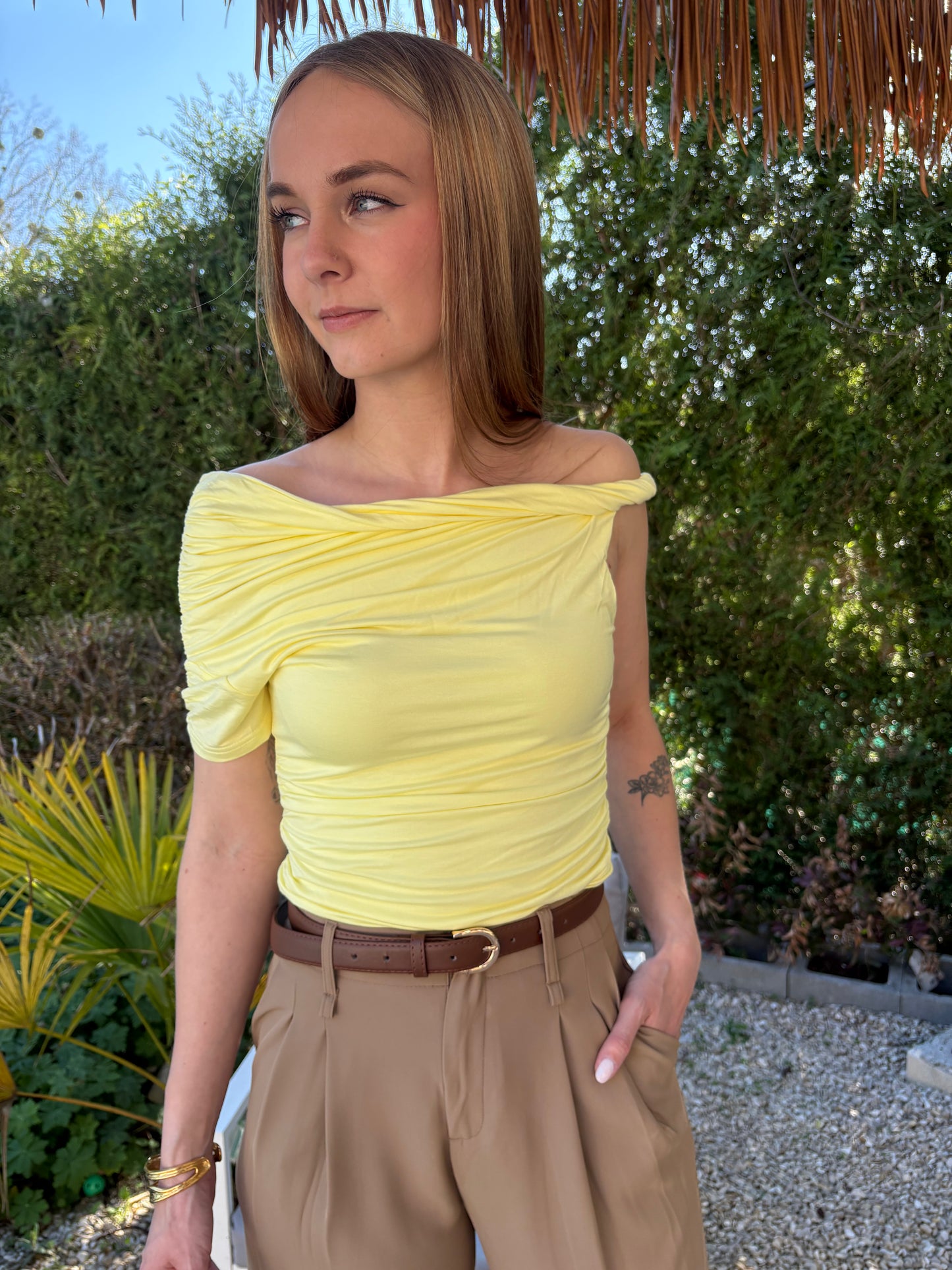 Top Valentine - jaune