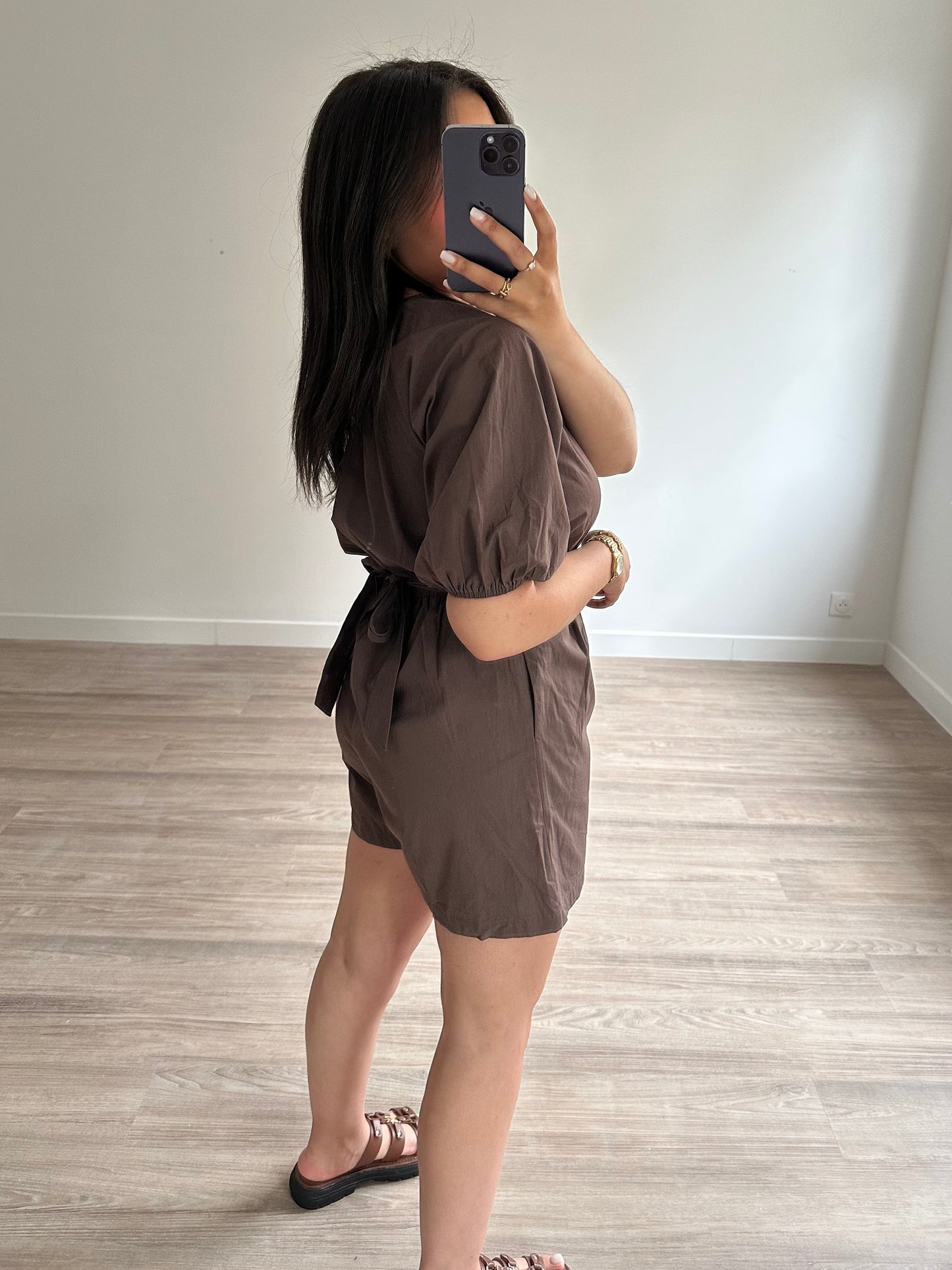 Combi-short Sunny - marron
