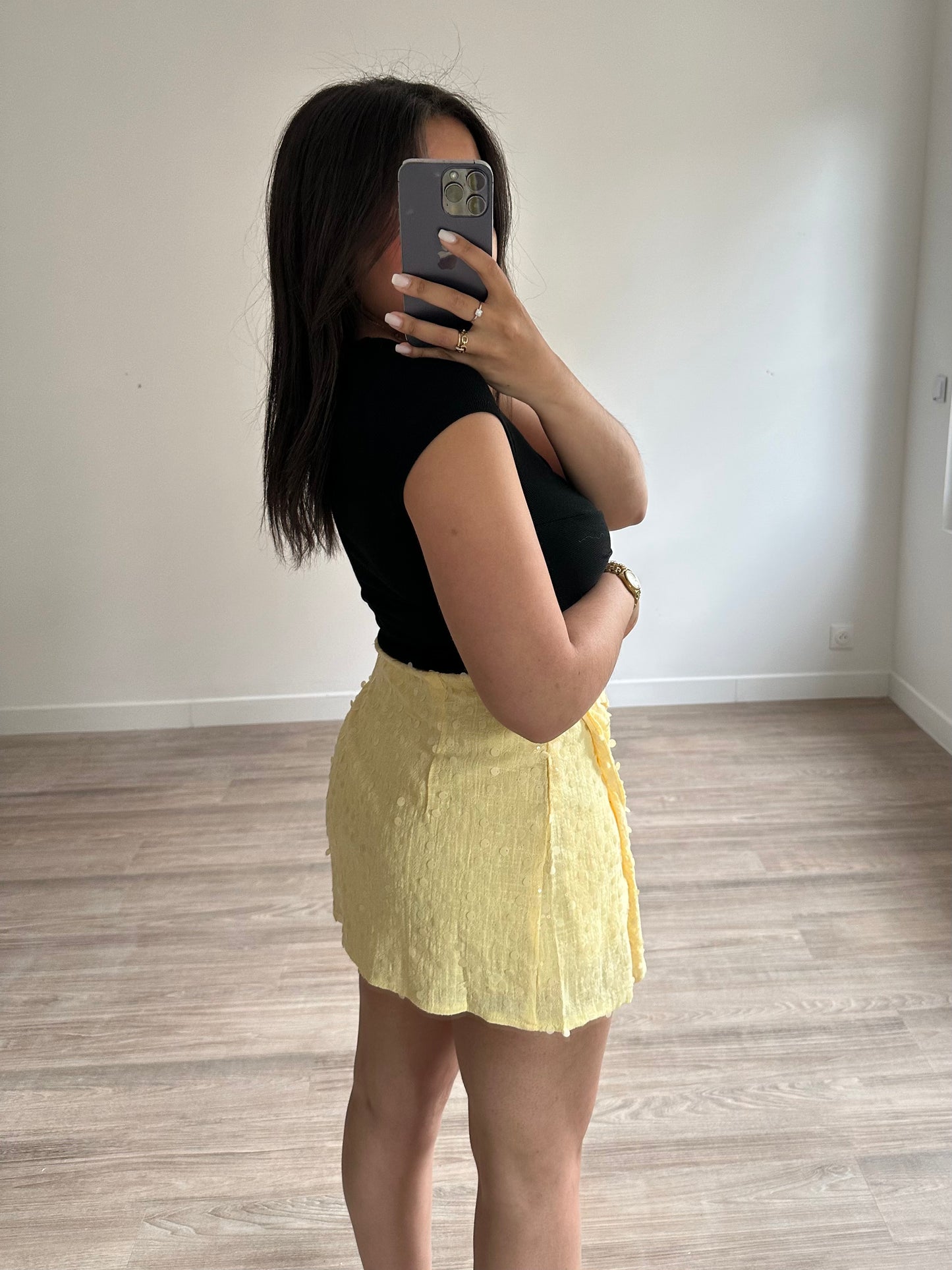 Jupe-short à sequins Lola