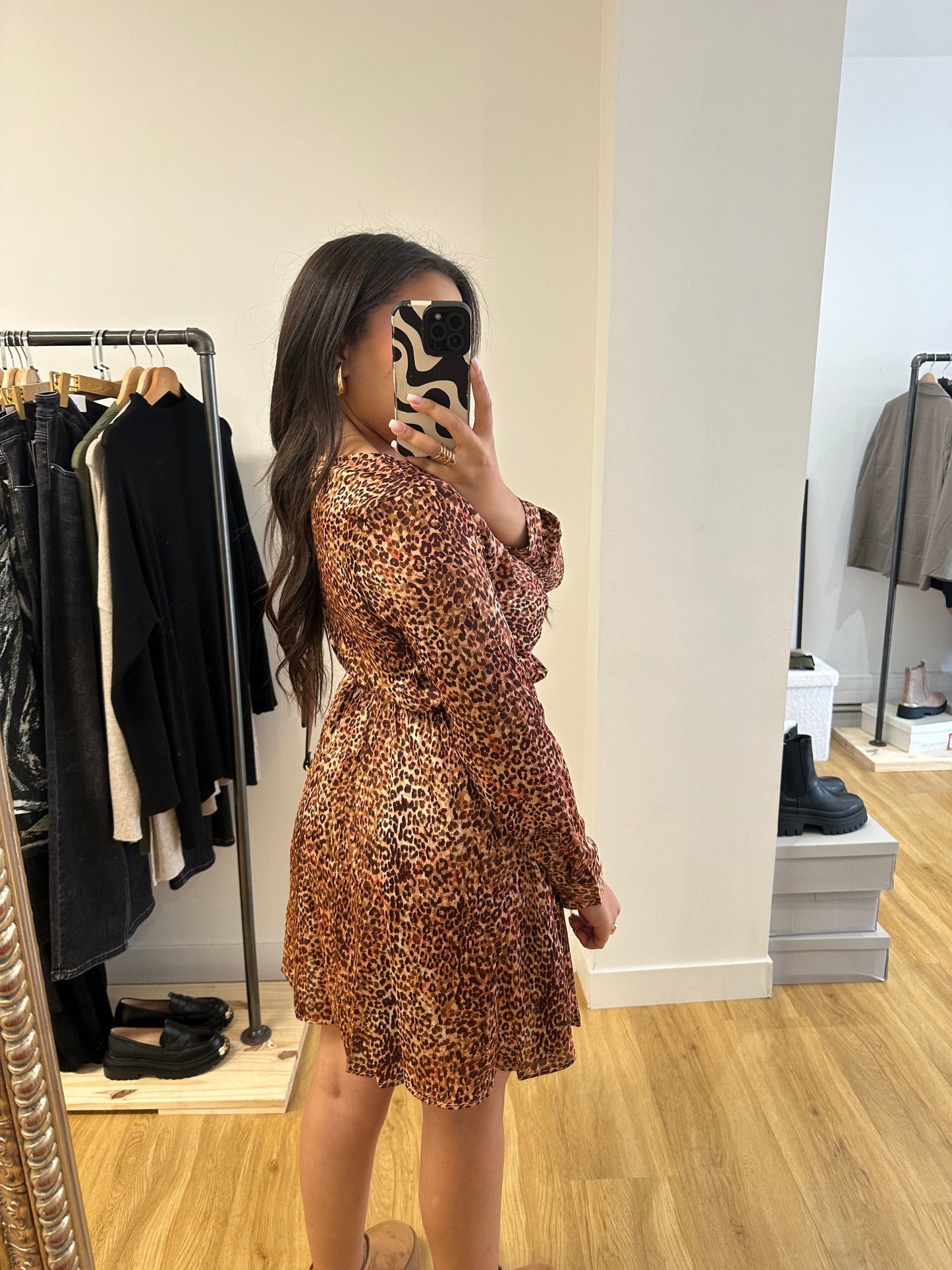 Robe imprimée léopard