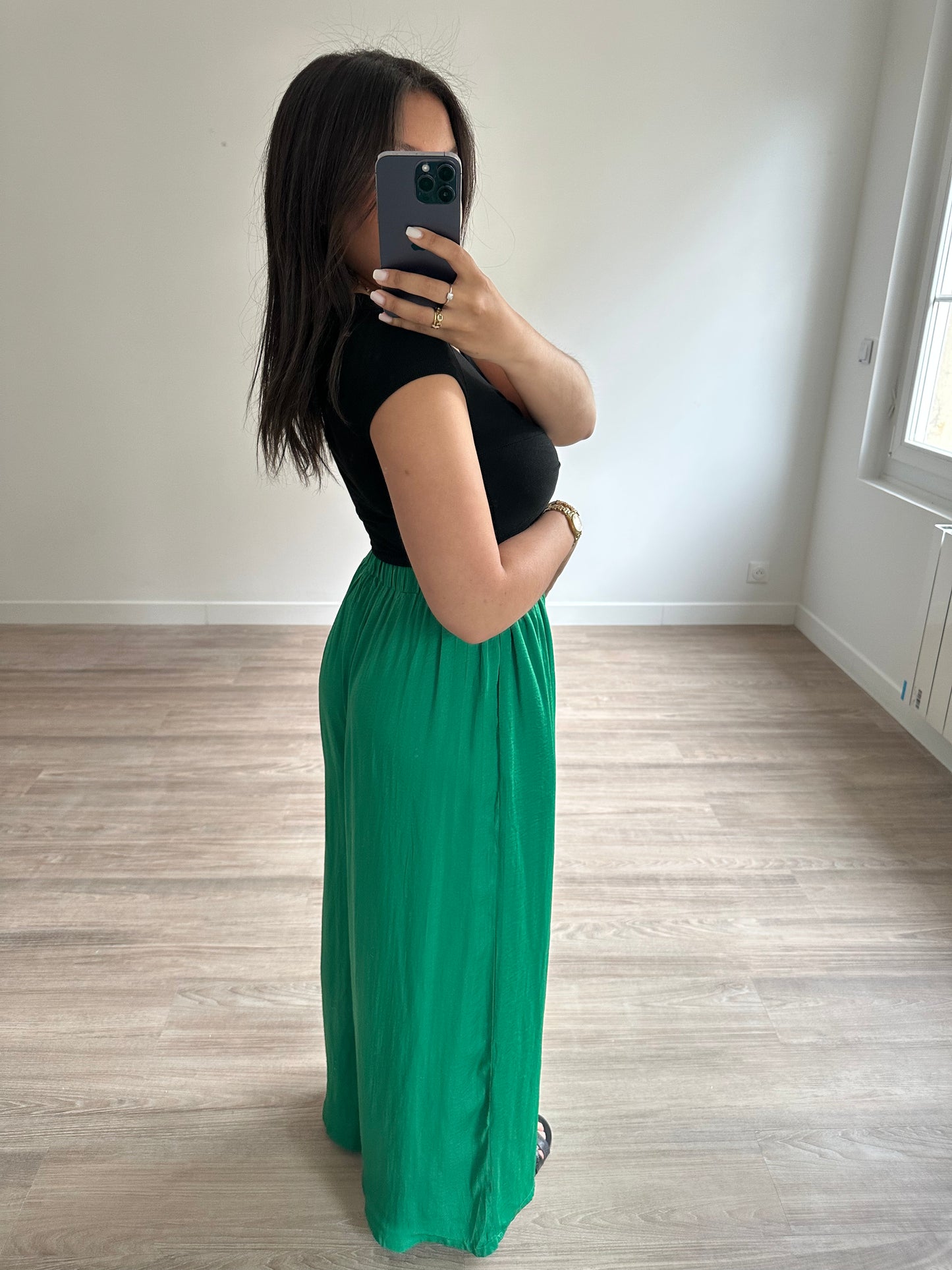 Pantalon fluide - vert