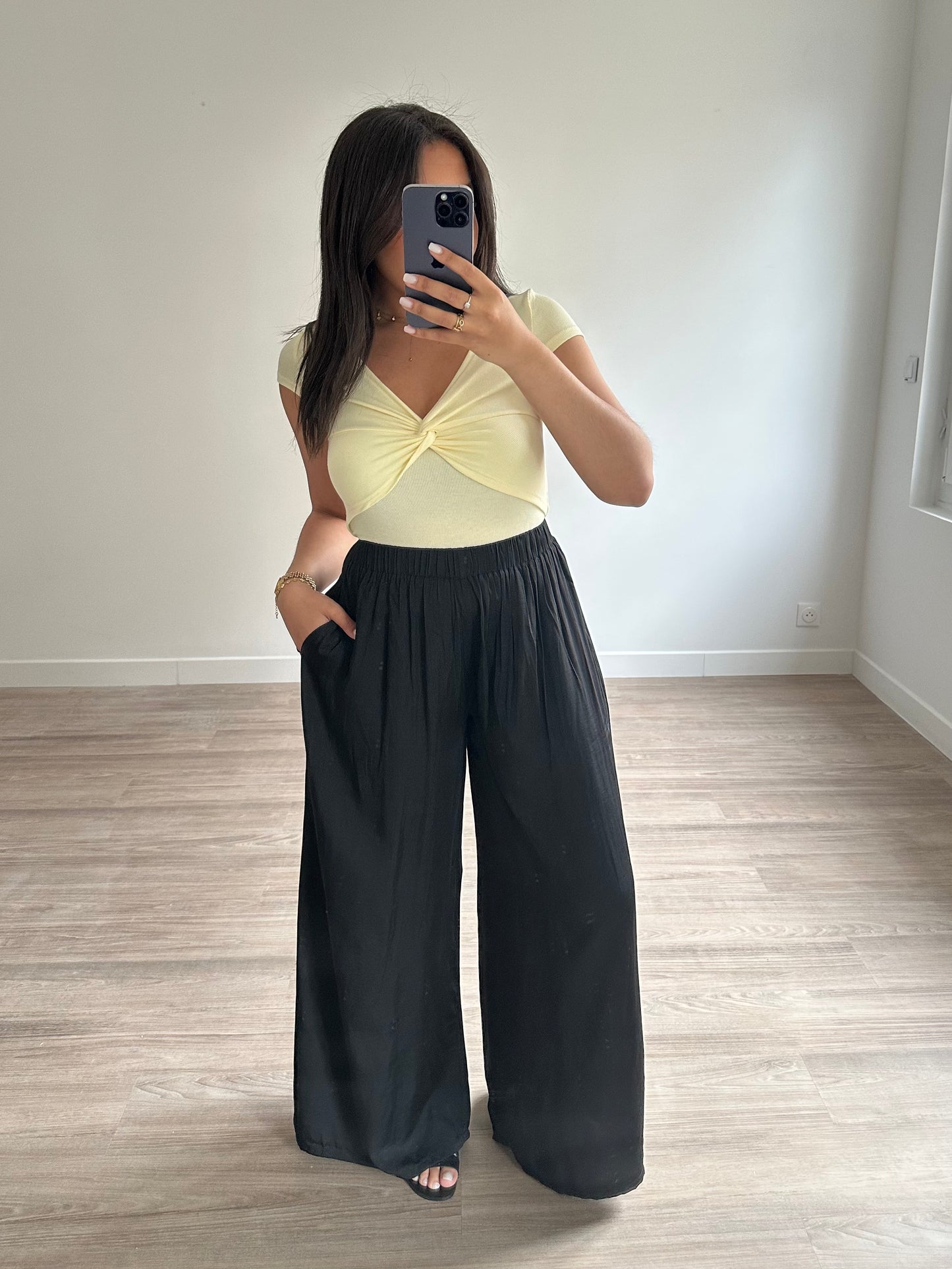 Pantalon fluide - noir