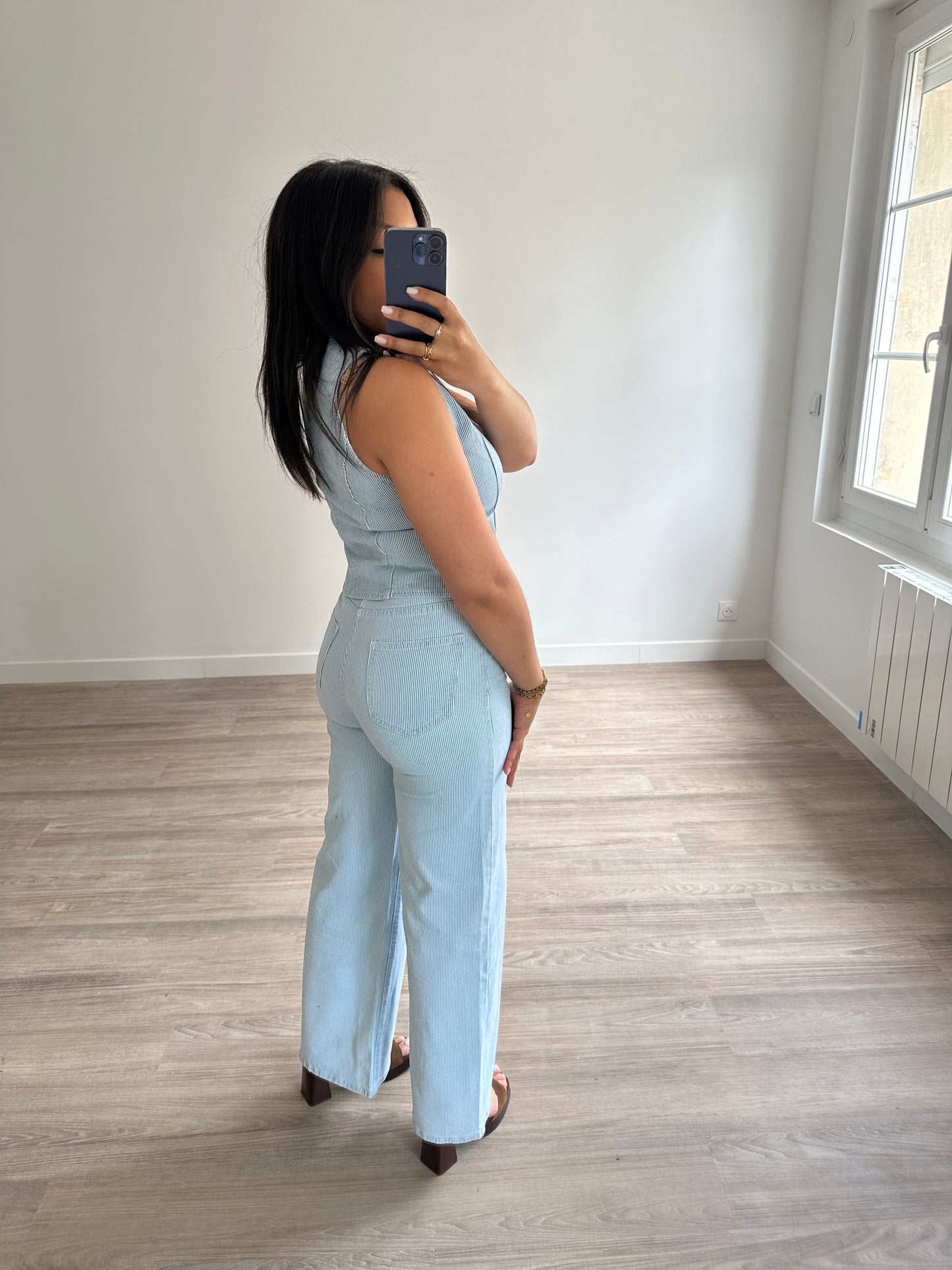Pantalon rayé Massilia