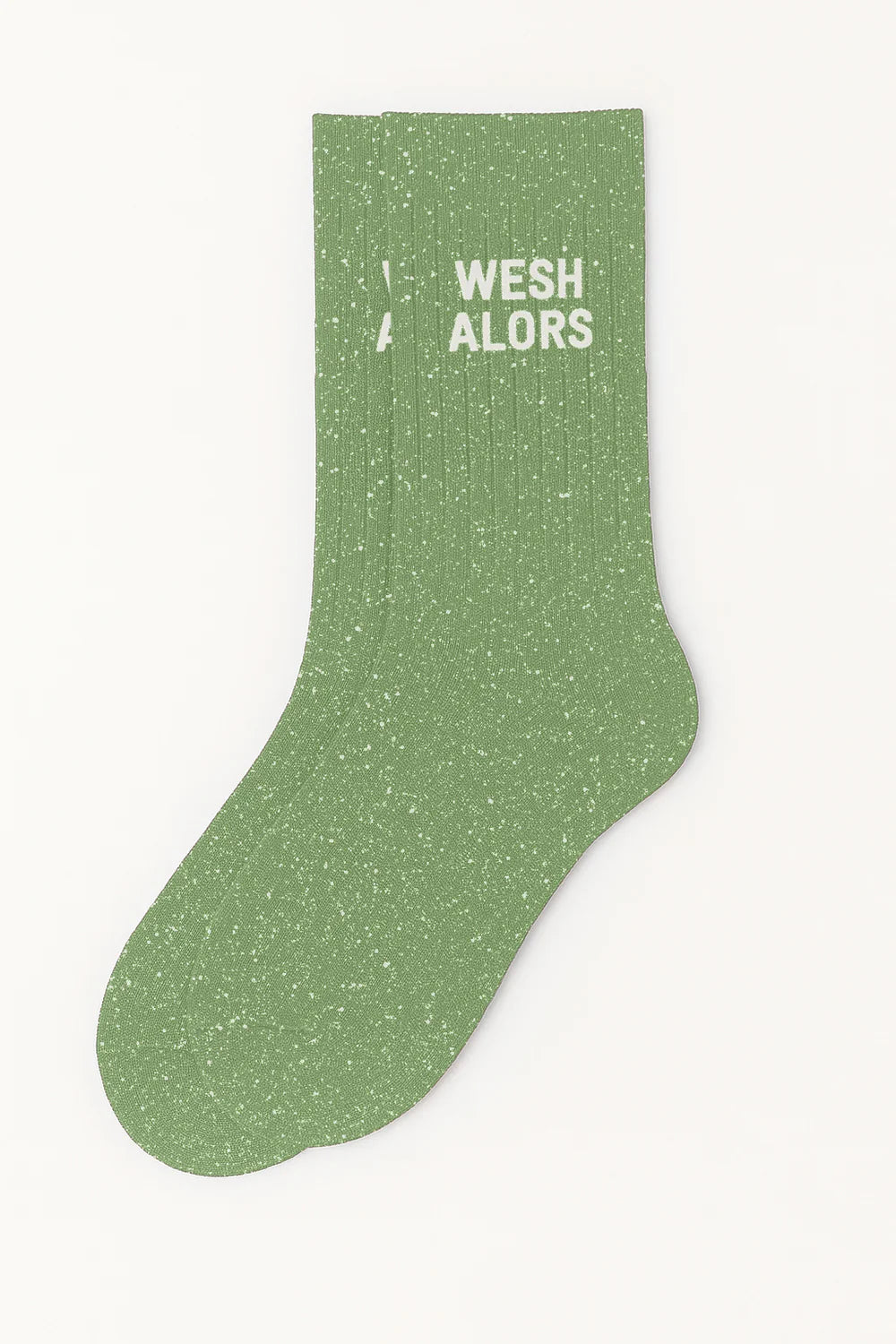 Chaussettes à paillettes - wesh alors - vert