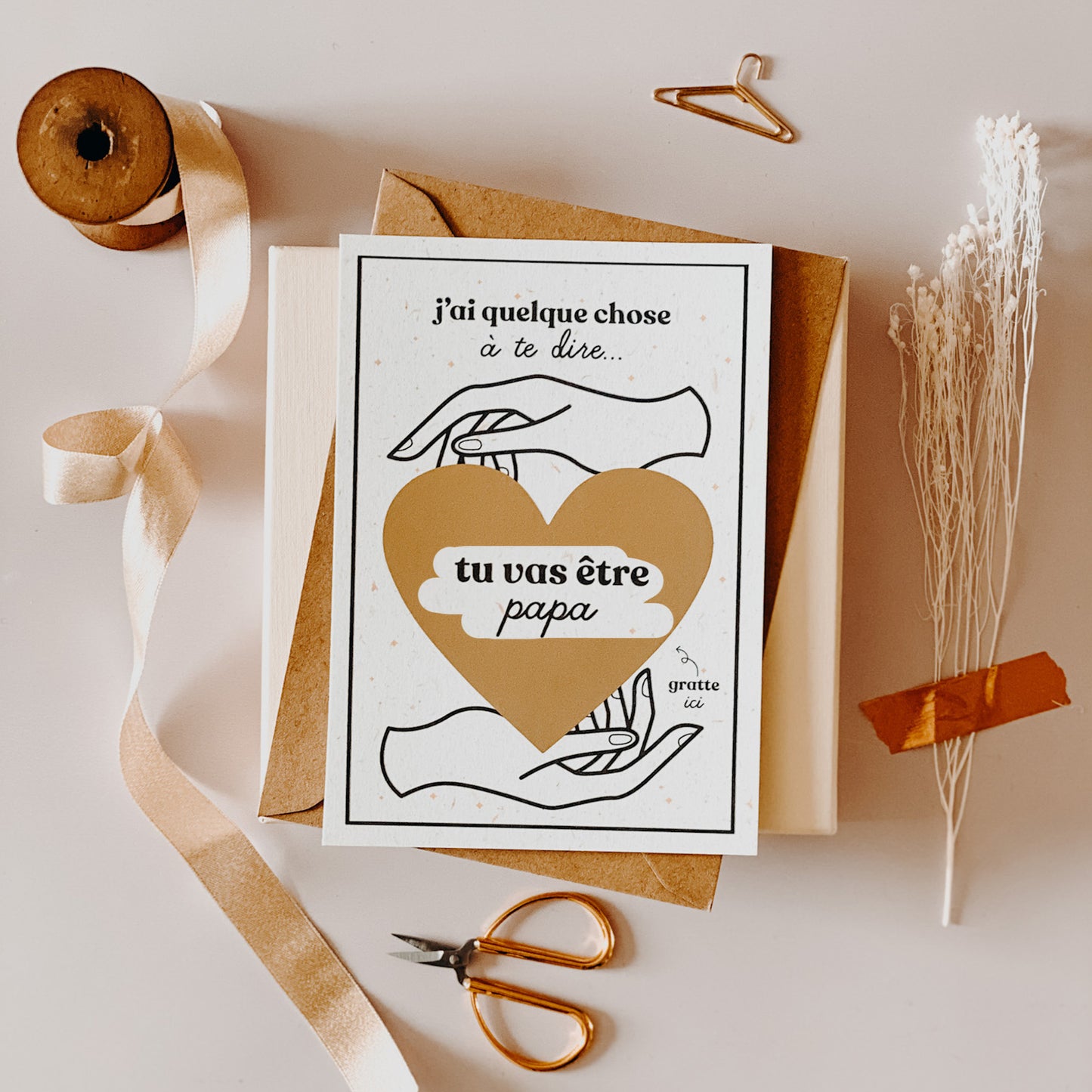 Carte à gratter - Tu vas être papa