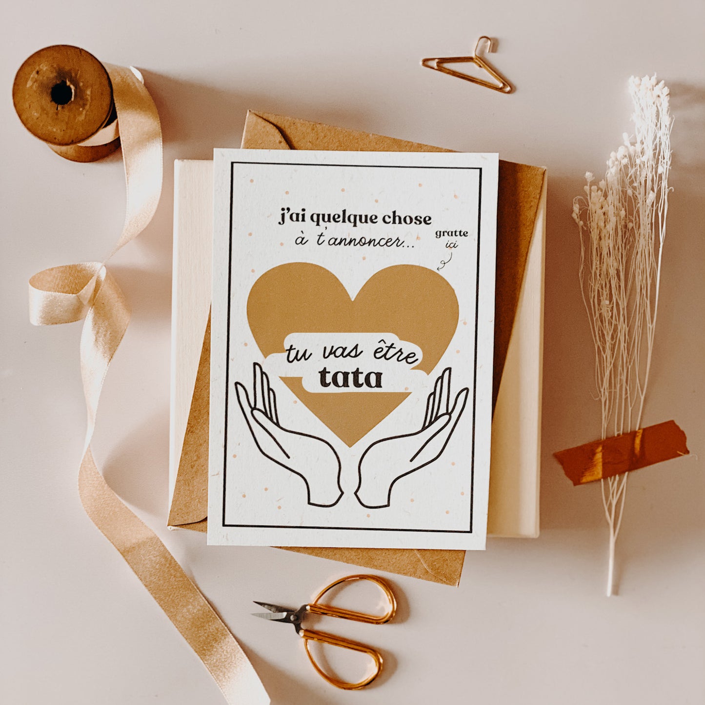 Carte à gratter - Tu vas être tata