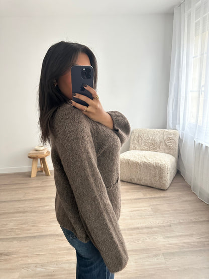 Gilet Louna - choco clair