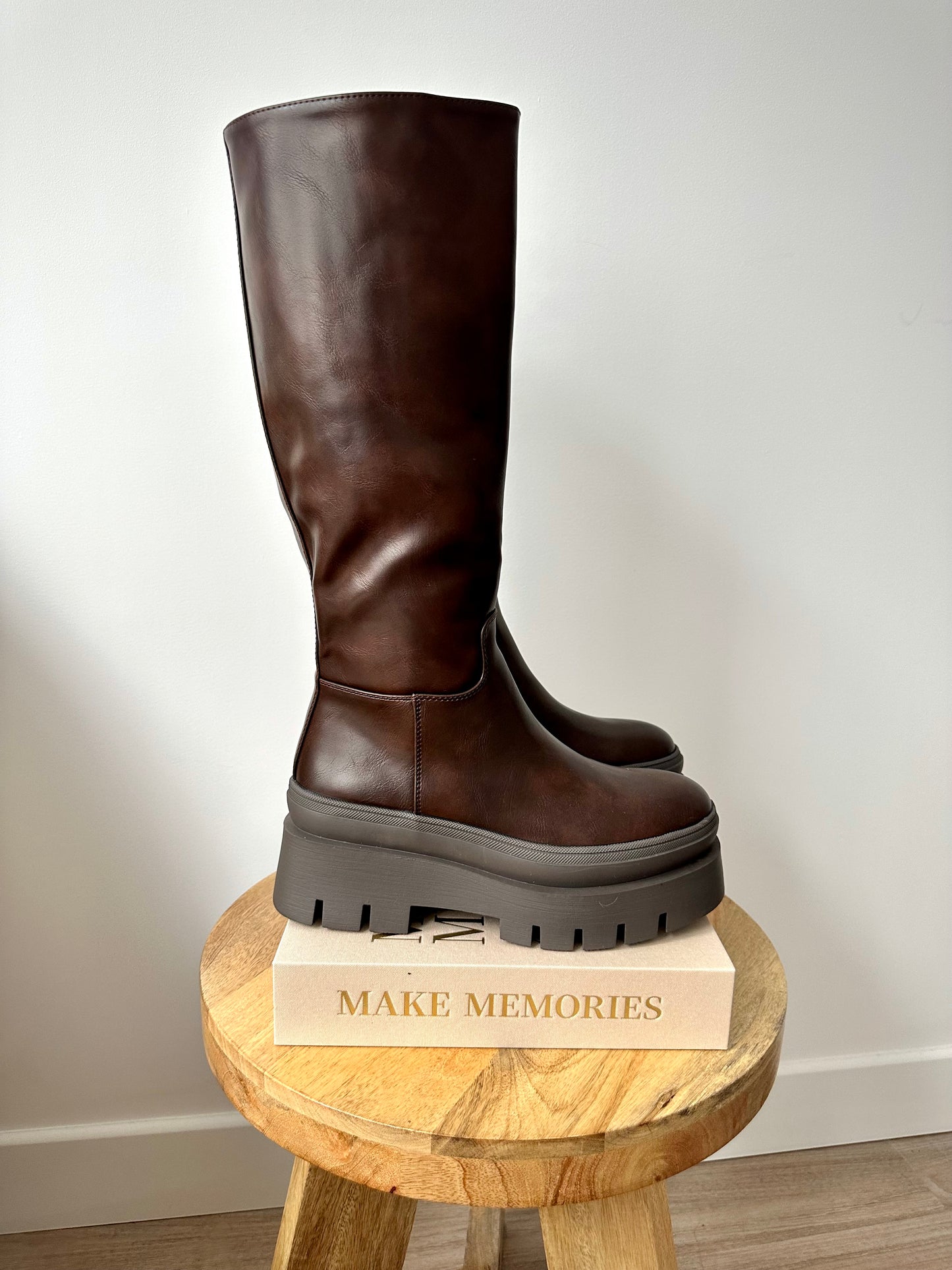 Bottes à semelles épaisses - marron
