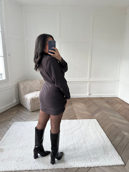 Robe chemise rayée Emma