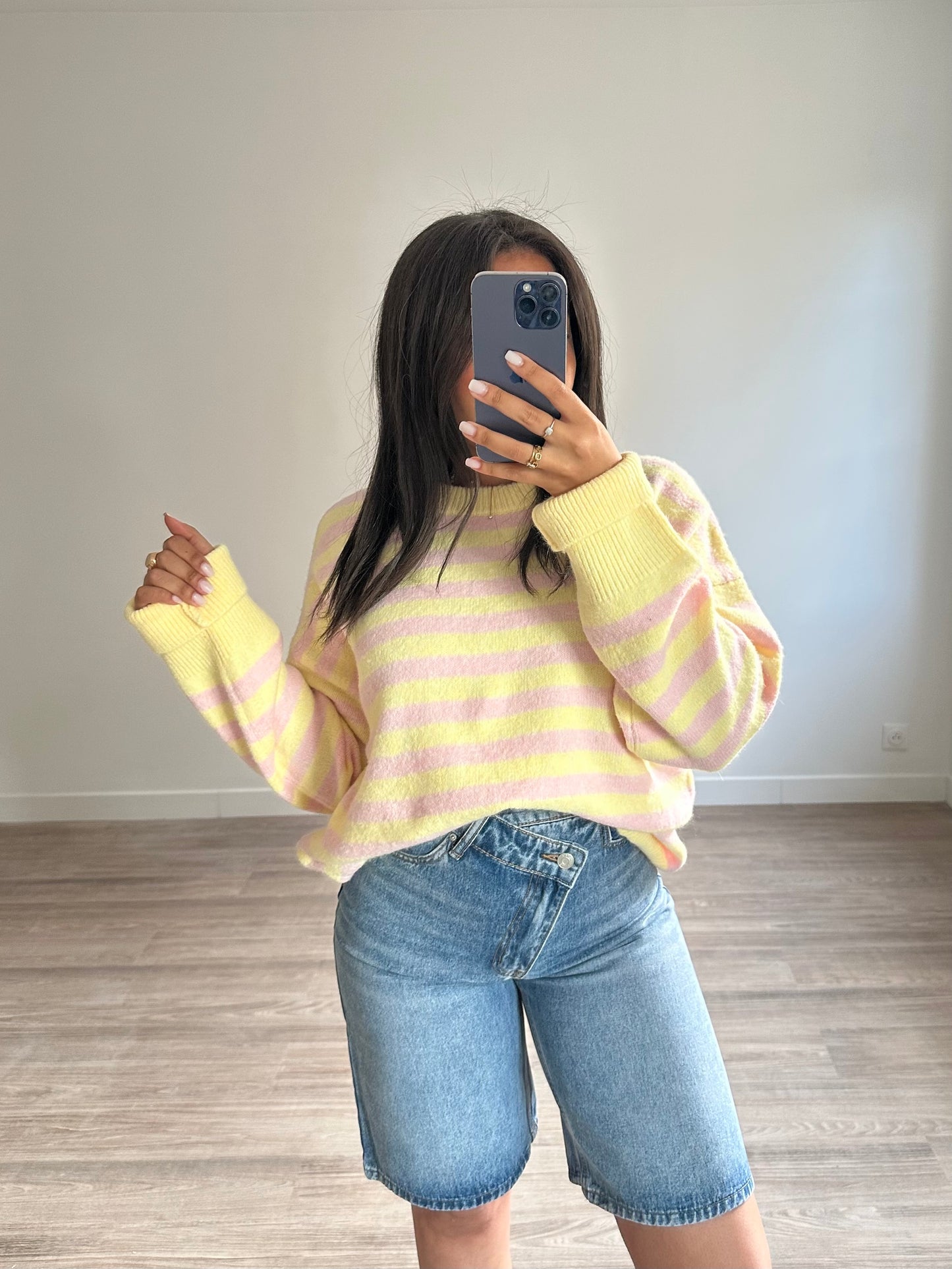 Pull rayé Gaspard - jaune