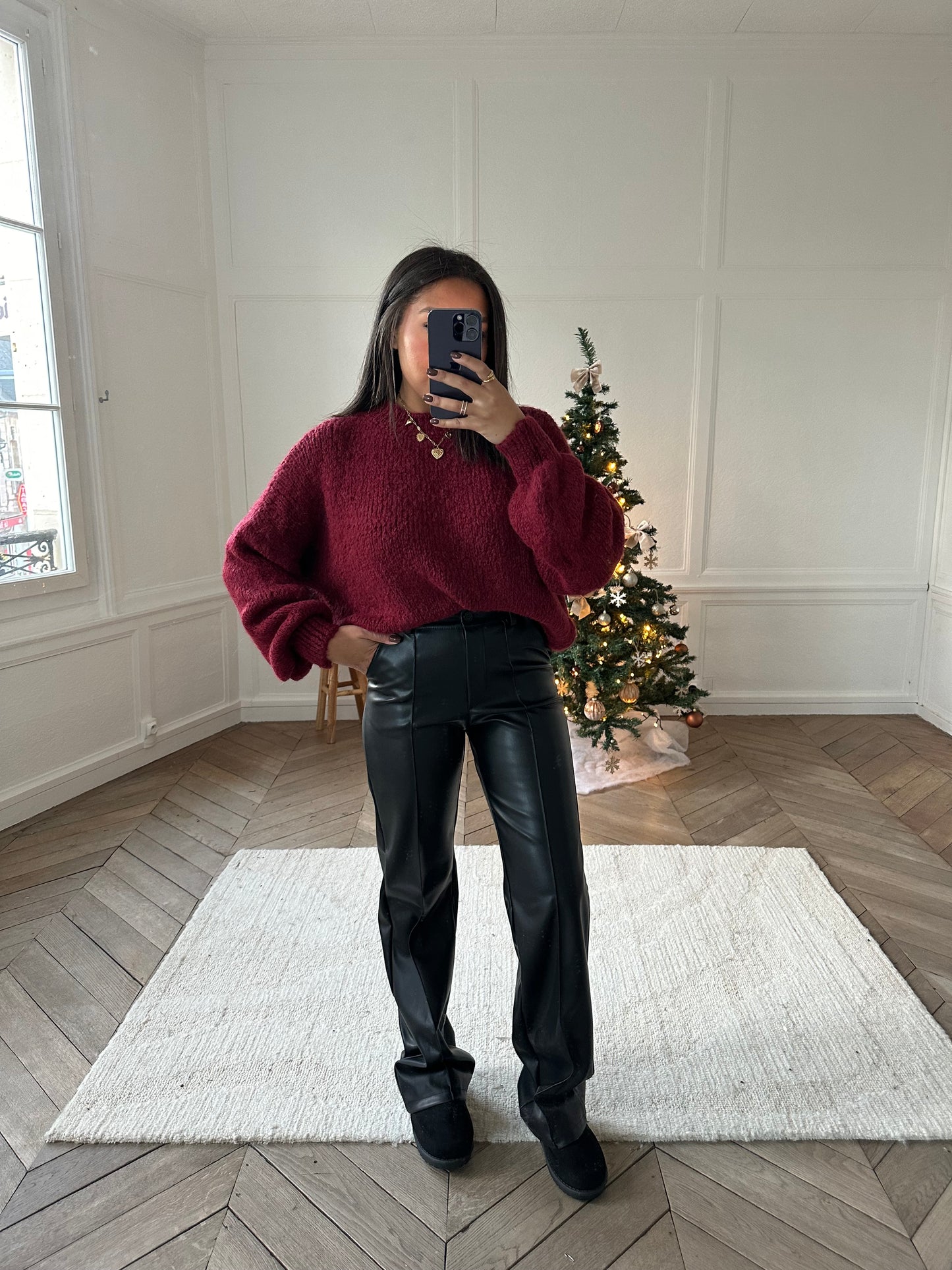 Pantalon en simili cuir Anabelle #TeamGrande