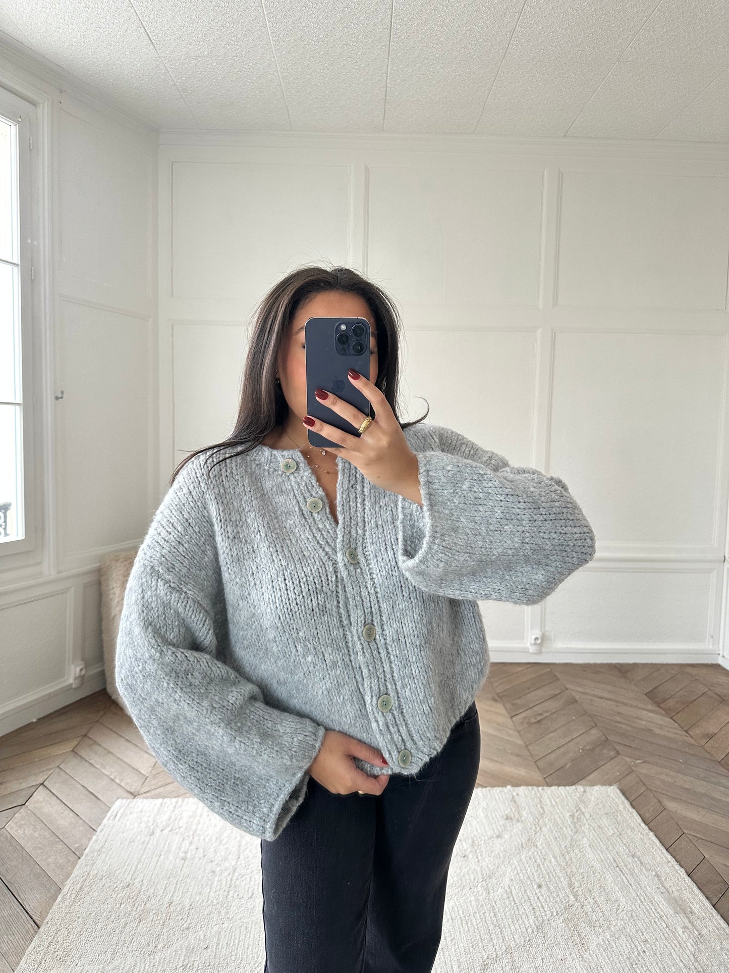 Gilet Graziella - gris clair