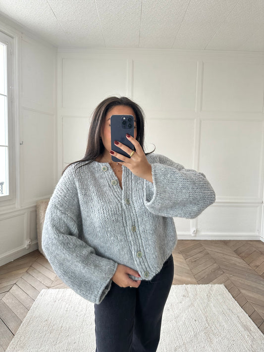 Gilet Graziella - gris clair