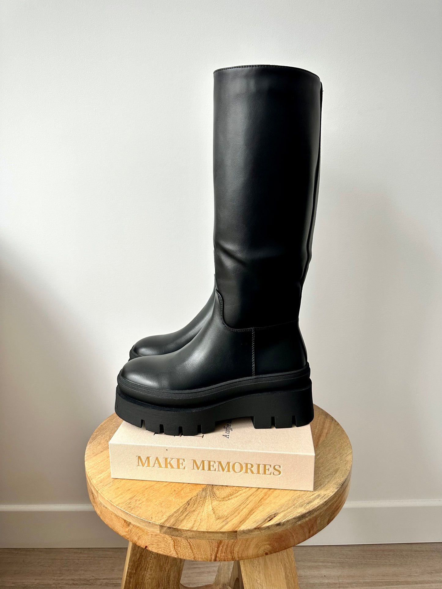 Bottes à semelles épaisses - noir