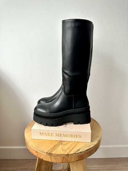 Bottes à semelles épaisses - noir