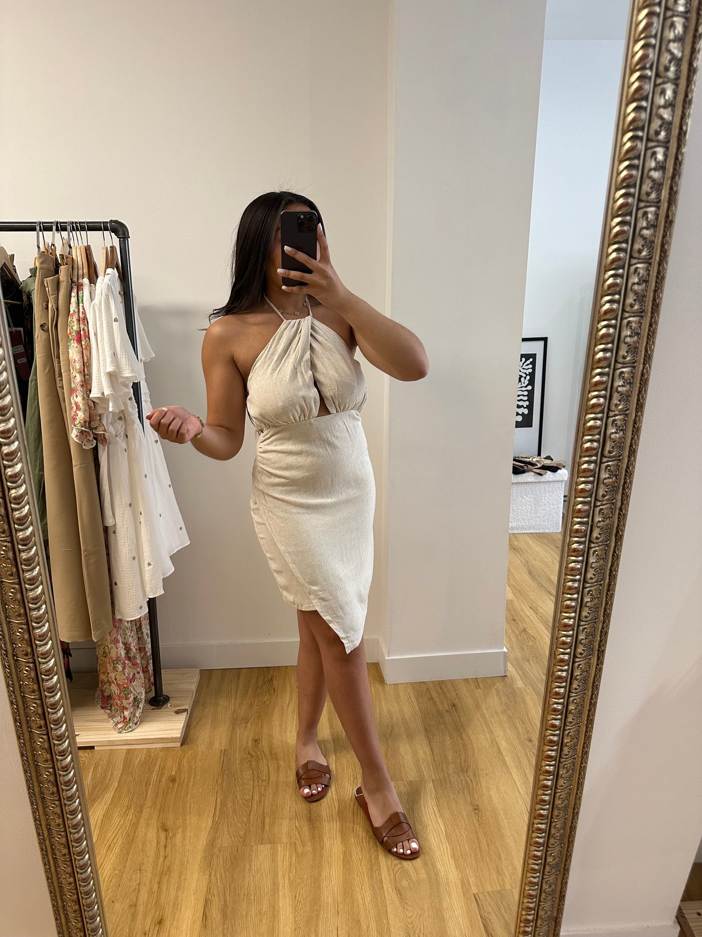 Robe en lin Alicia
