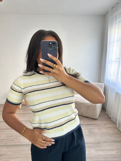 T-shirt marinière éponge