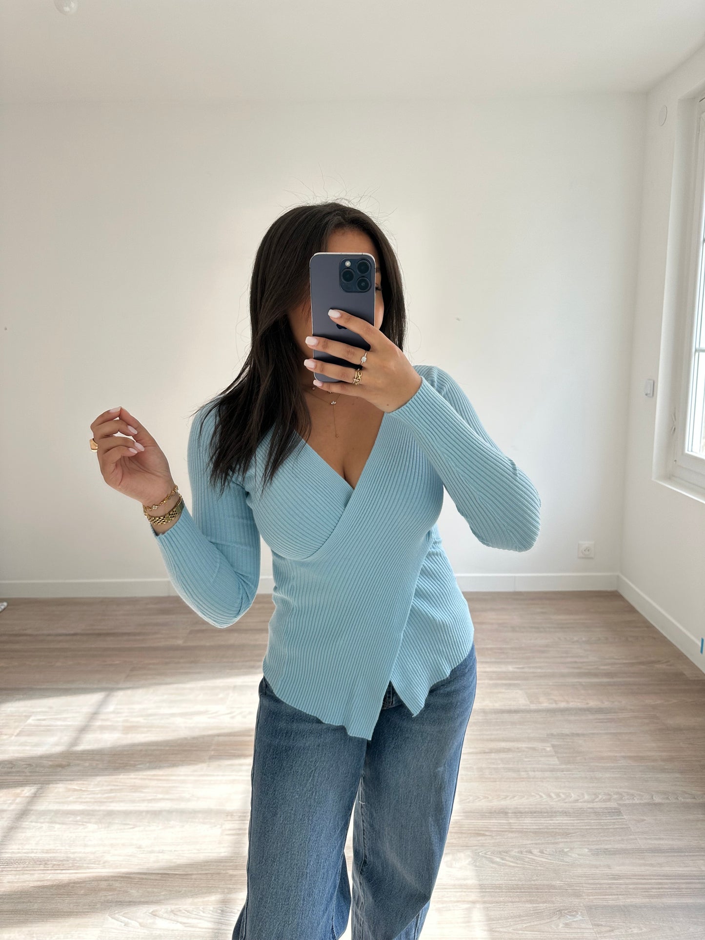 Top Kella - bleu ciel