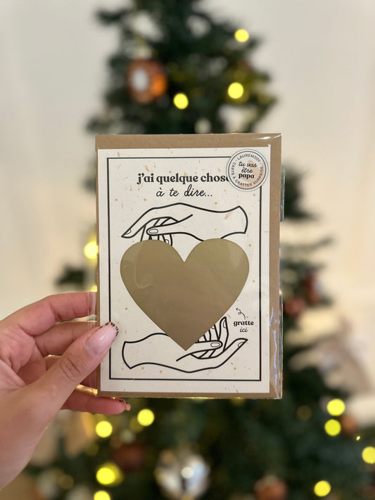 Carte à gratter - Tu vas être papa