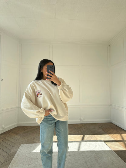 Sweat parisienne - beige