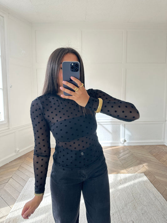 Top à pois Ivy