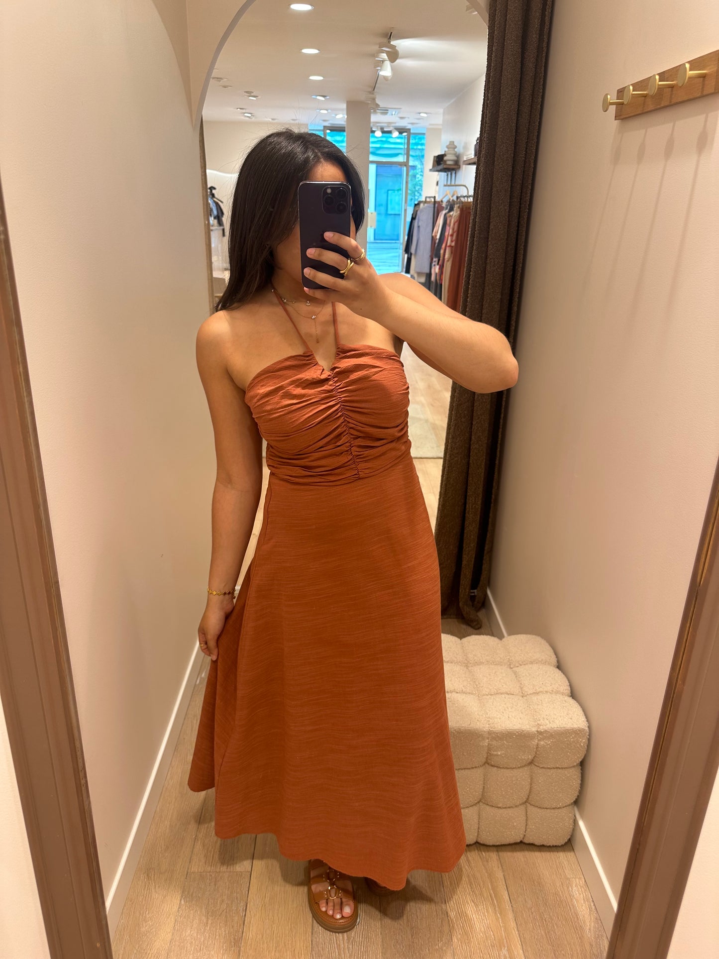 Robe Agathe - terracotta