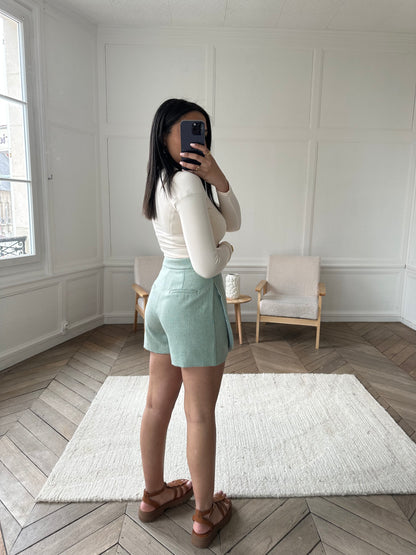 Jupe-short Tania - vert d'eau