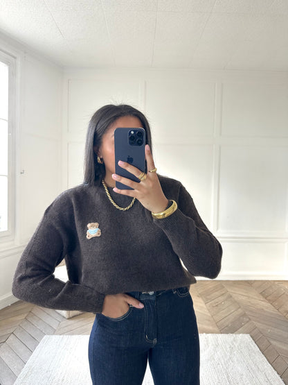 Pull Teddy - marron