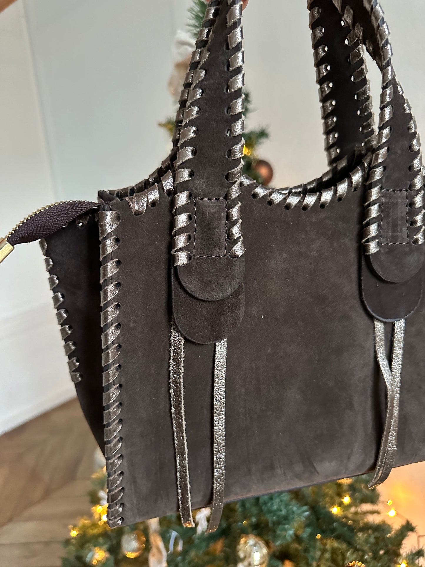 Sac Capucine 100% cuir - choco 🇮🇹