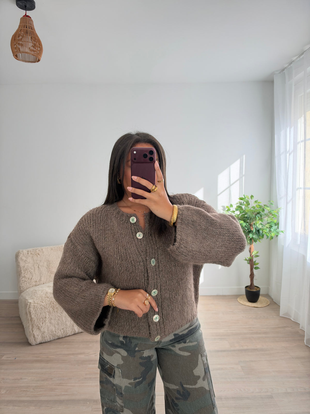 Gilet Graziella - choco