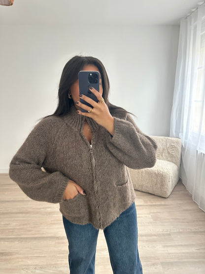 Gilet Louna - choco clair