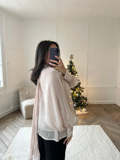Blouse effet brillante (2 coloris)
